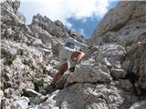 Divja koza - Cima di Riofreddo 2507 m plezanje na vrh